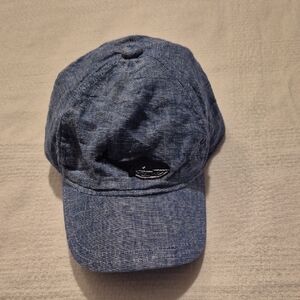 Janie and Jack boys 6 to 12 months light blue linen blend whale embroidery GUC